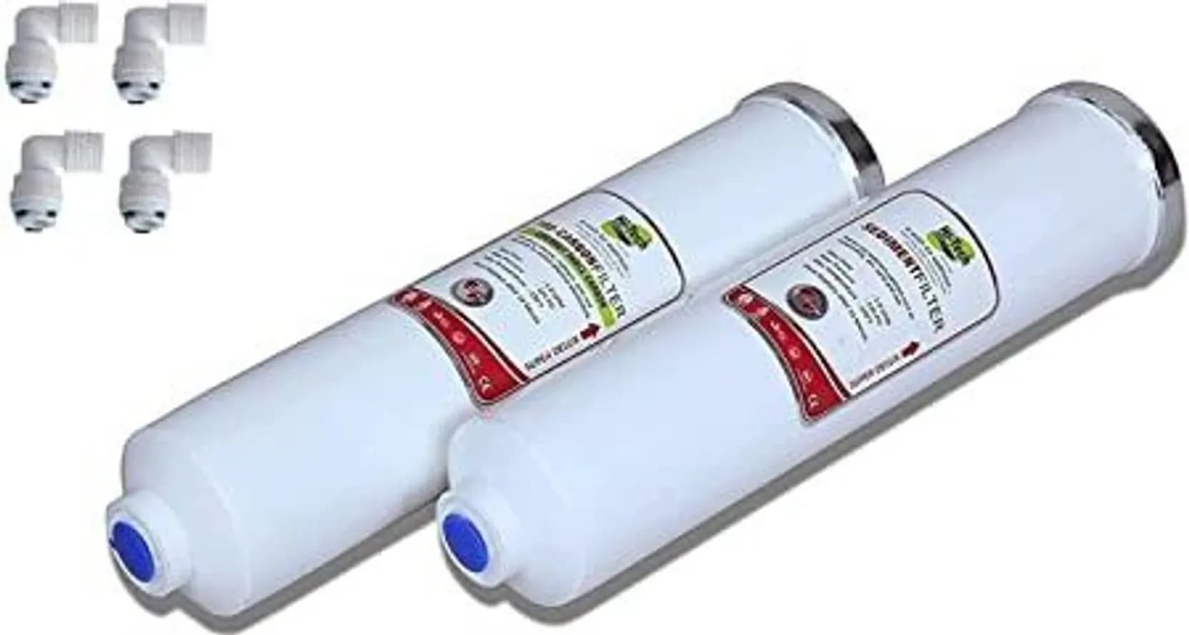 2Set Inline Filter For All Type of RO 4 Elbow & 1 Teflon Tape
