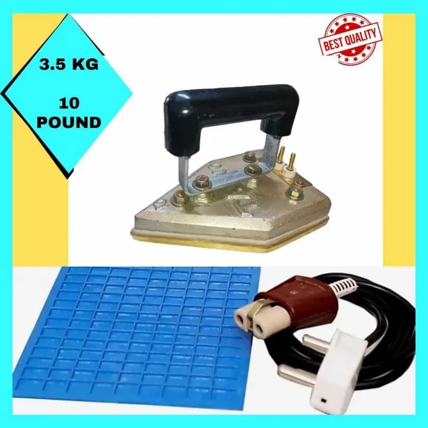 3.5kg 750W Brass Laundry Iron - 3.5KG-750W-BRASS-LAUNDRY-IRON-Tovito.webp
