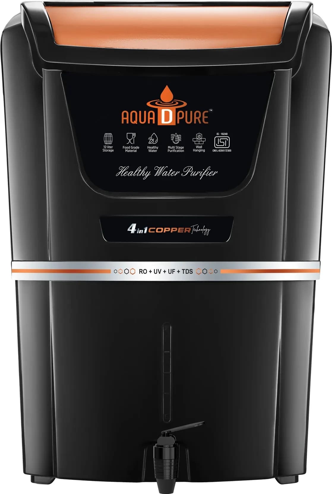 4 in 1 Copper RO Purification Filtration