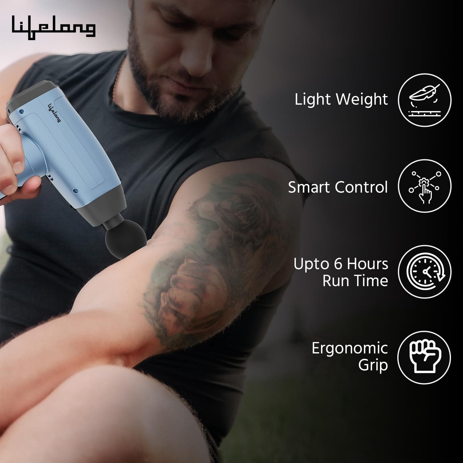 Lifelong LLGM144 Handheld Gun Massager
