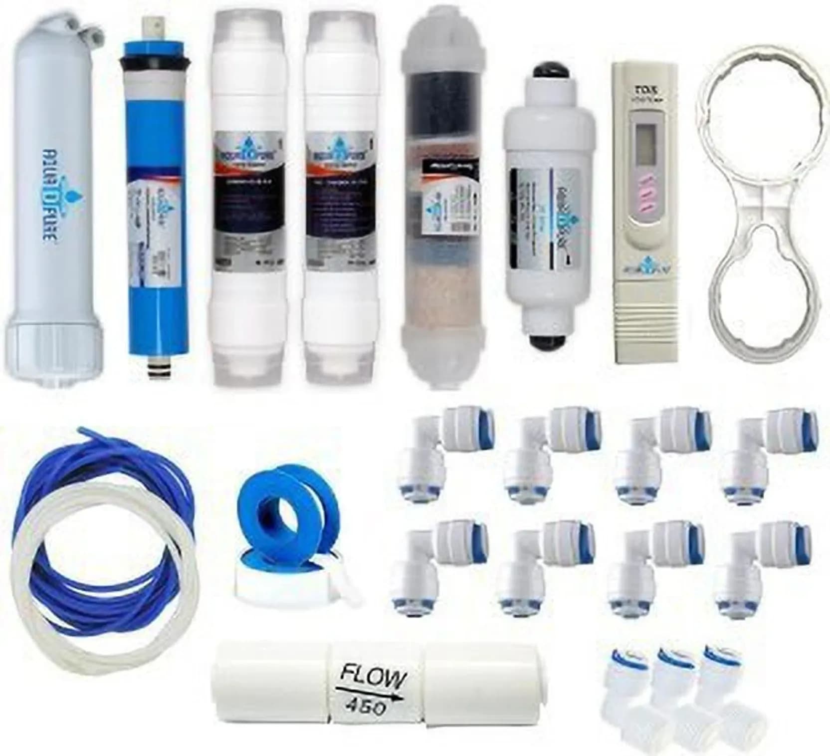 Complete Ro Purifier Filter Service Kit Of 80 Gpd Membrane Water