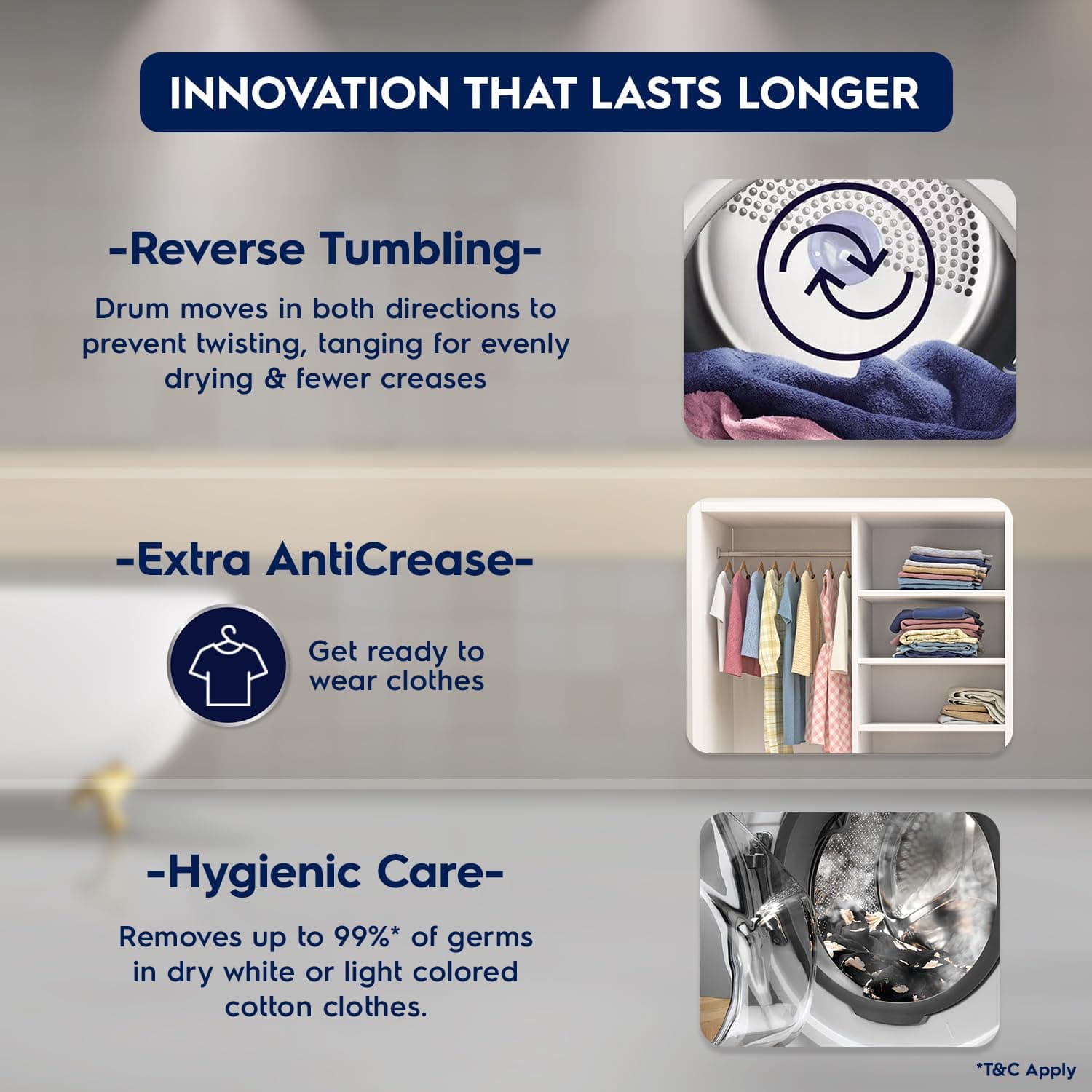 Electrolux EDV754H3WB 7.5kg Vented Freestanding Clothes Dryer