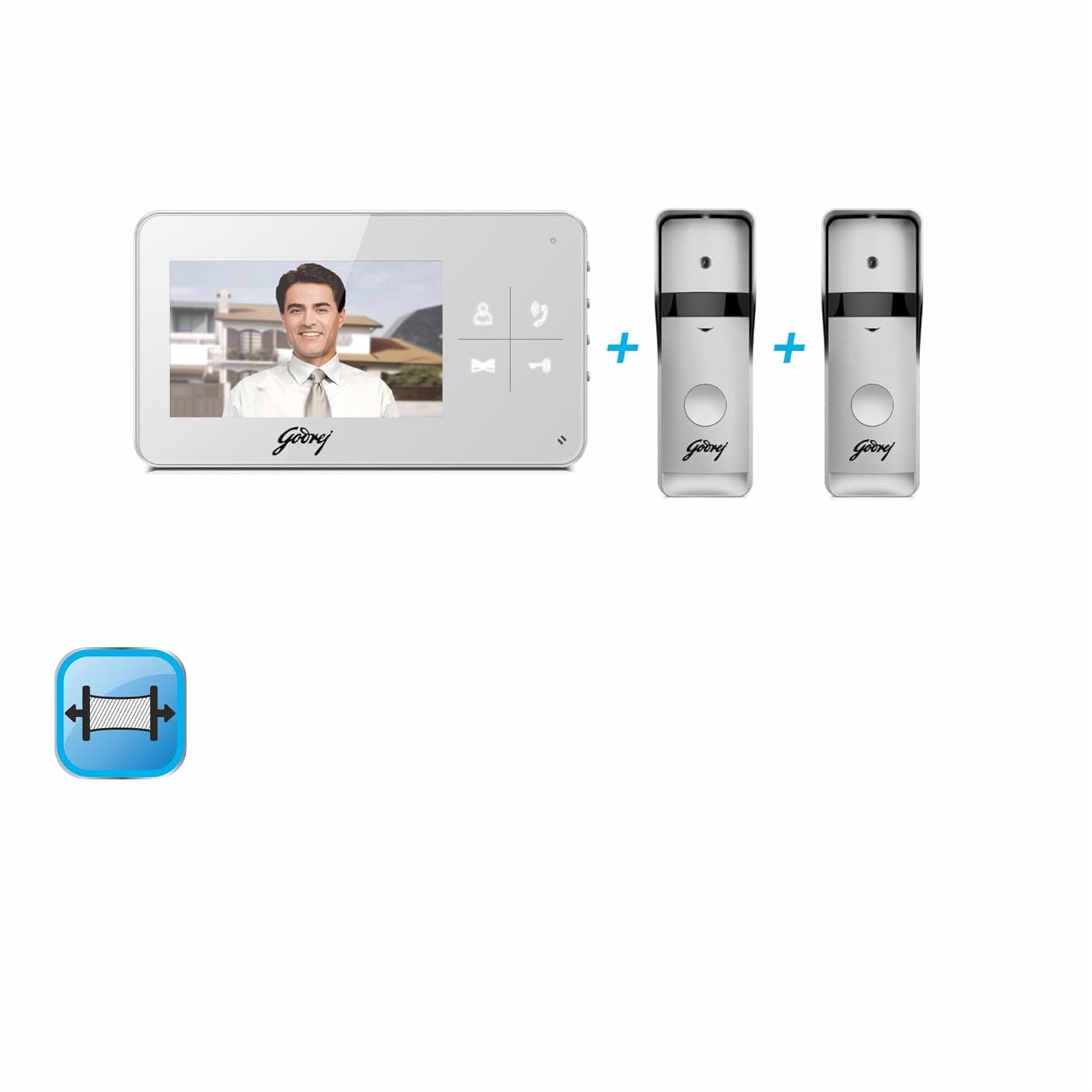 Godrej SeeThru Pro Wi-Fi Video Door Phone Smart Doorbell