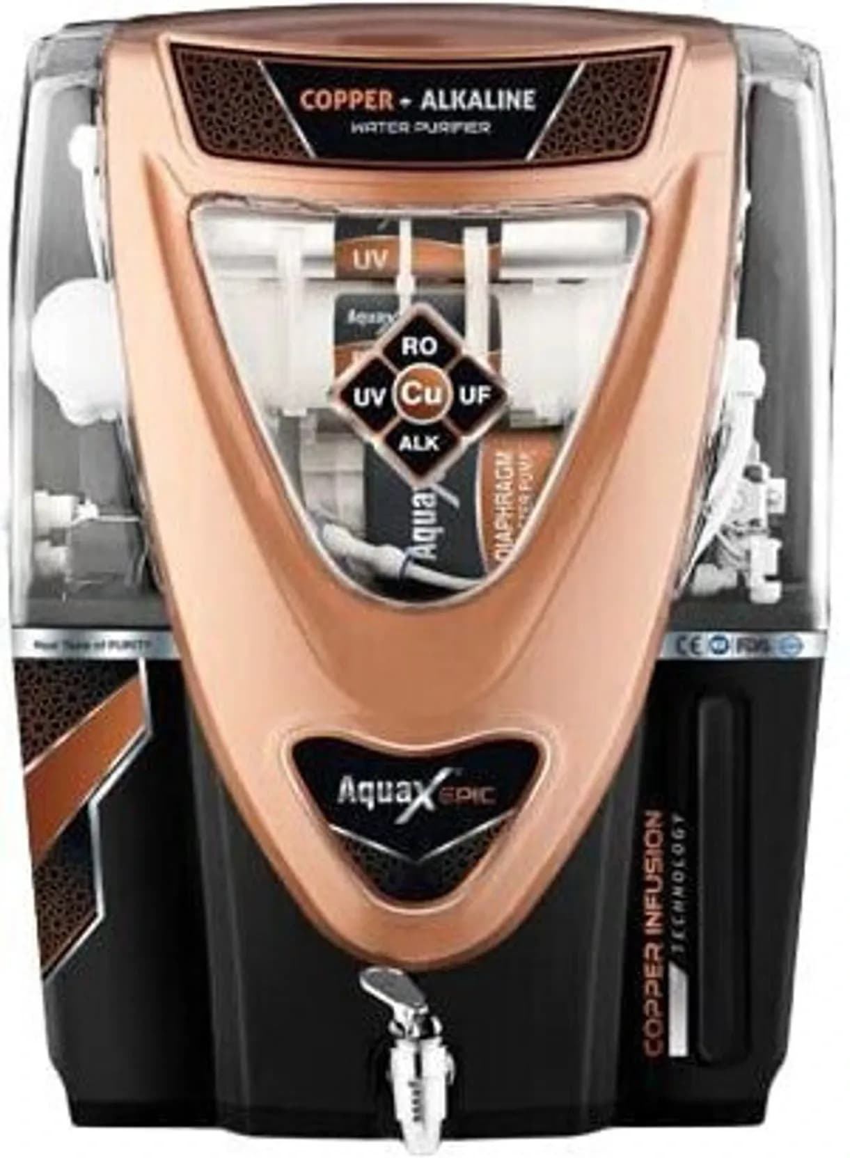 White Epic Model RO+UV+UF+TDS+Copper