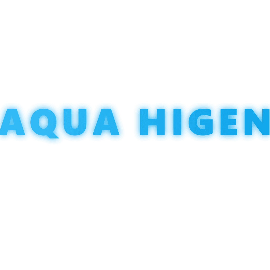 Aqua Higen Text Logo
